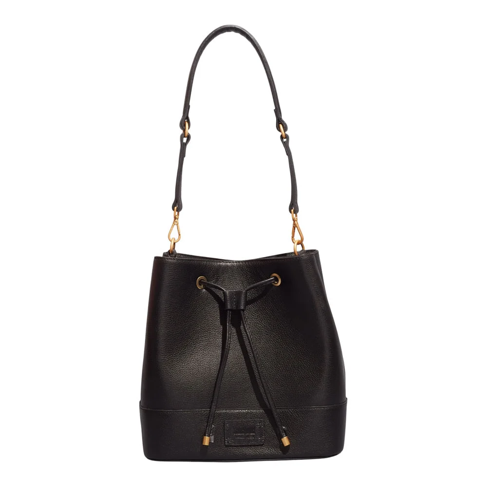 Bolsa Couro Floater Preta Alça De Ombro - vista 1 de 3