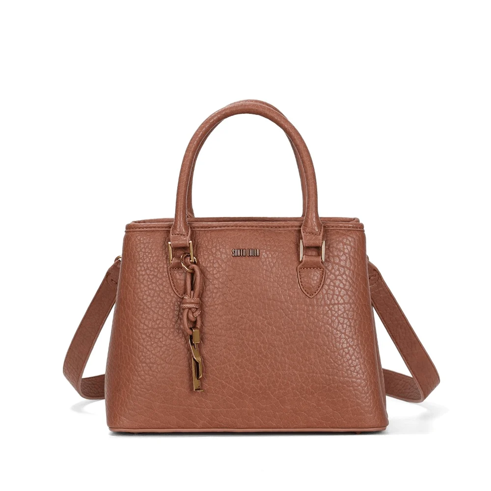Bolsa Tote Floater Marrom Safari Alça Dupla - vista 1 de 3