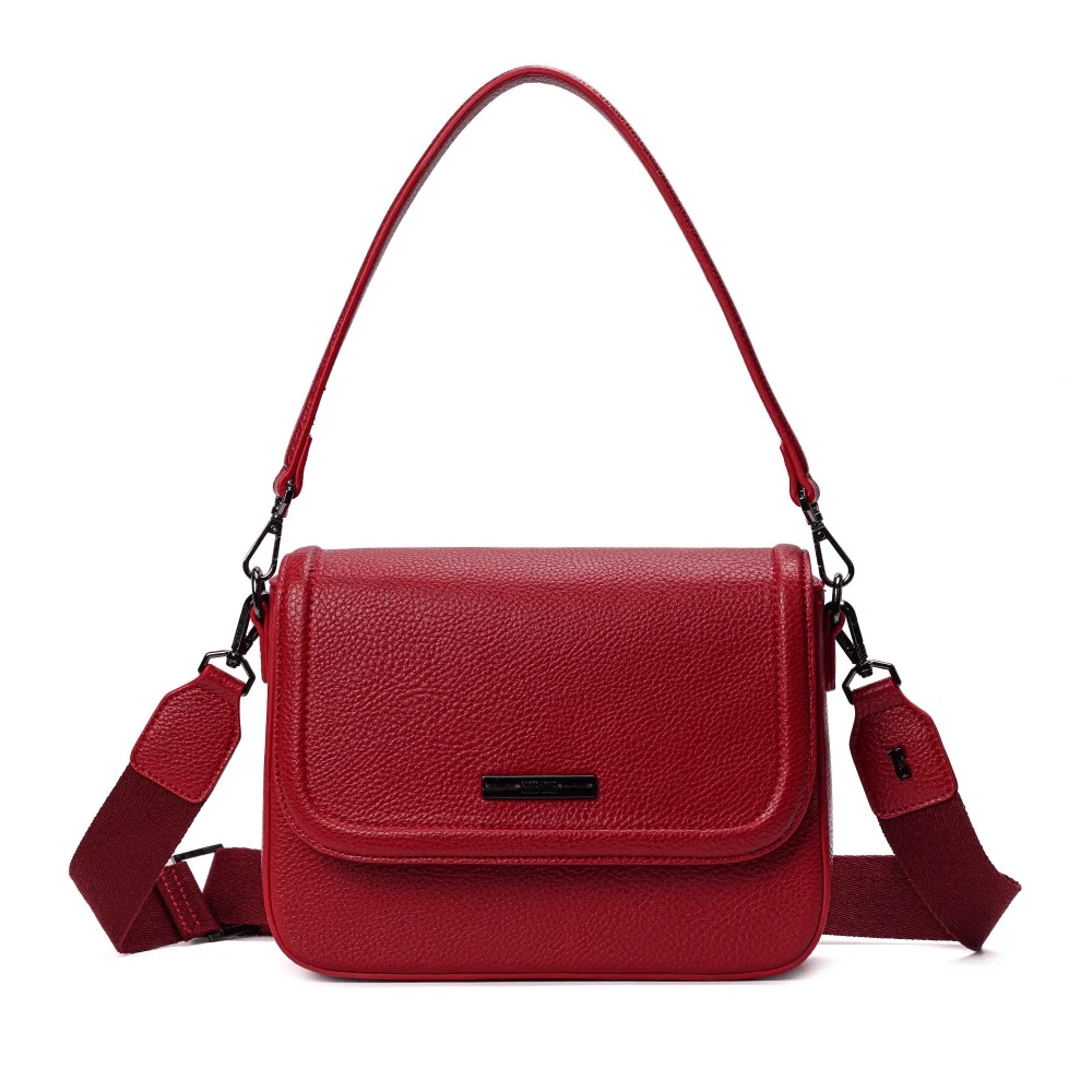 Bolsa Pequena Vermelho Ruby Soft Alça De Ombro - vista 1 de 7