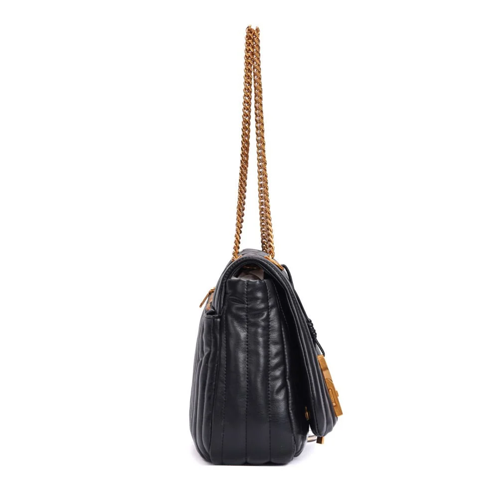 Bolsa Soft Preta De Ombro - vista 4 de 5
