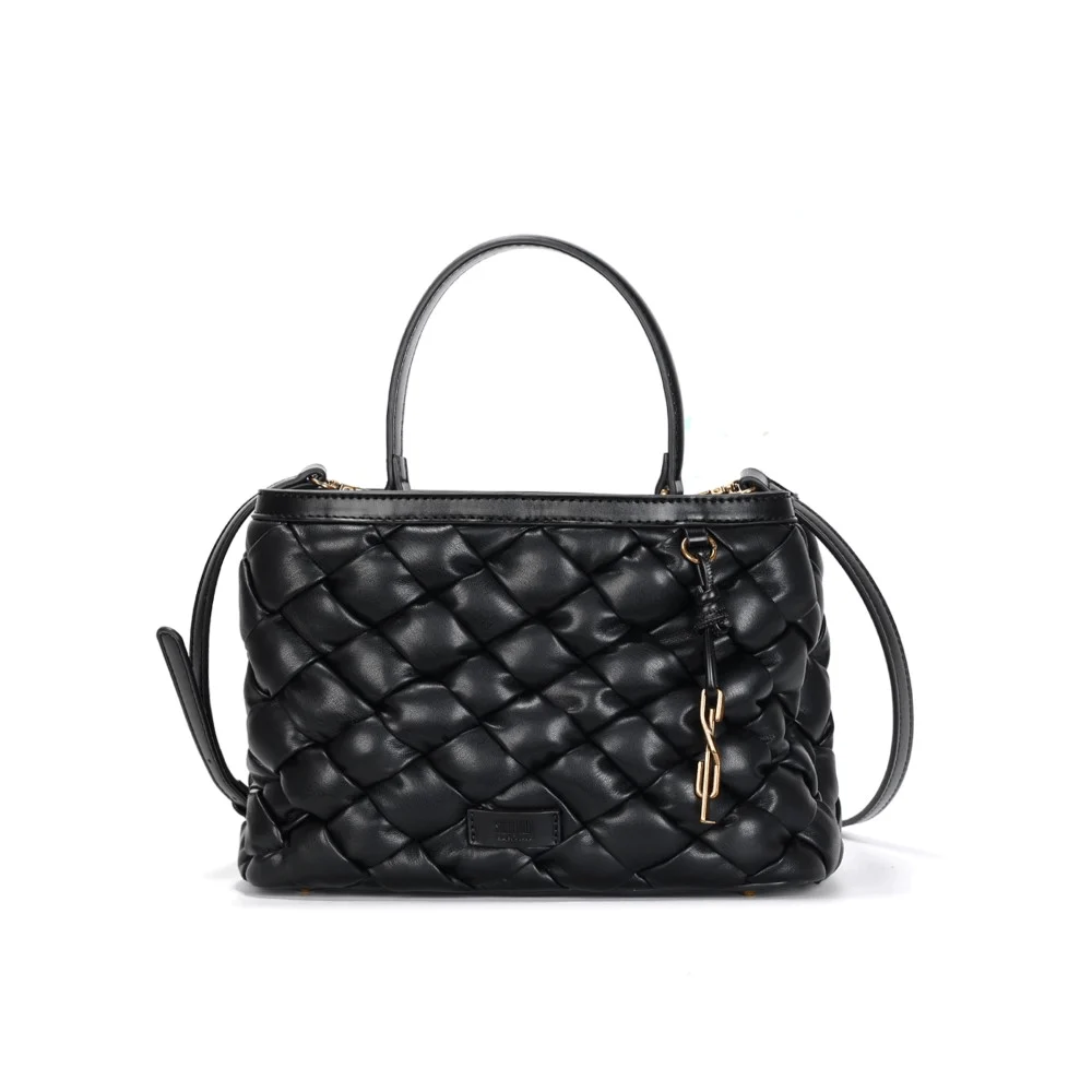 Bolsa Preta Soft Matelassê Alça Dupla - vista 1 de 3