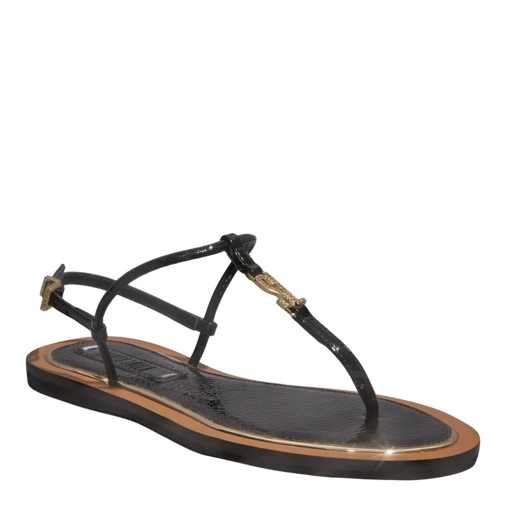 Rasteira verniz glossy preto - vista 2 de 5