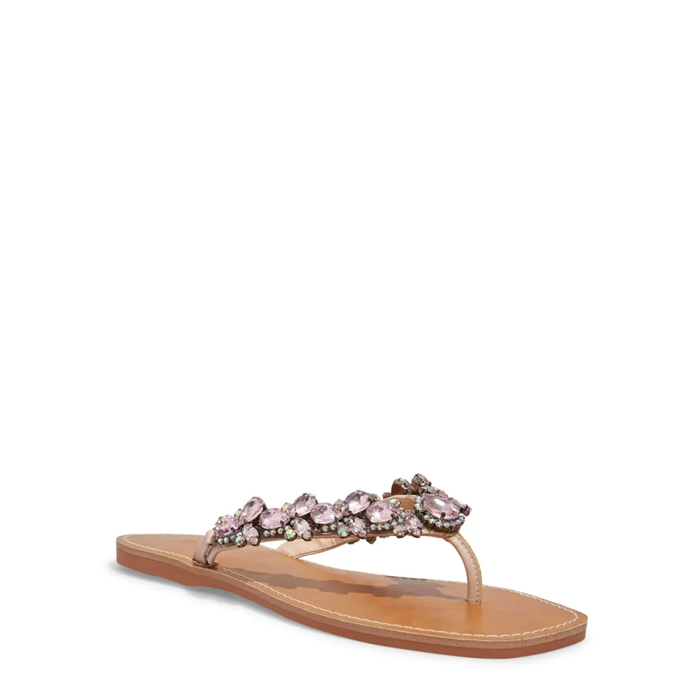Rasteira napa soft rose - vista 2 de 4