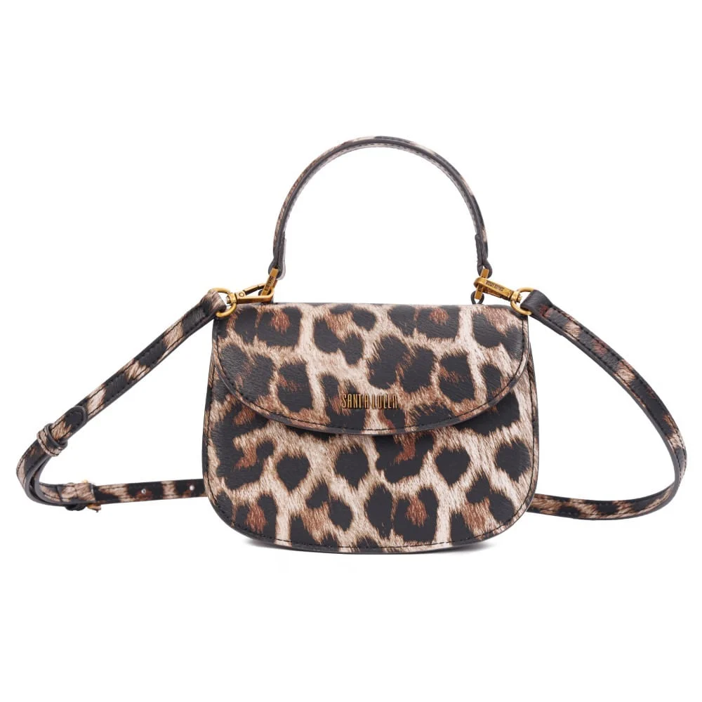 Bolsa Pequena Estampa Animal Print Onça Alça Dupla - vista 1 de 6