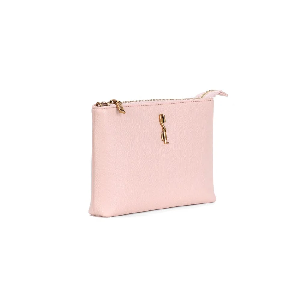 Bolsa Pequena Floater Rosa Alça Transversal - vista 2 de 3