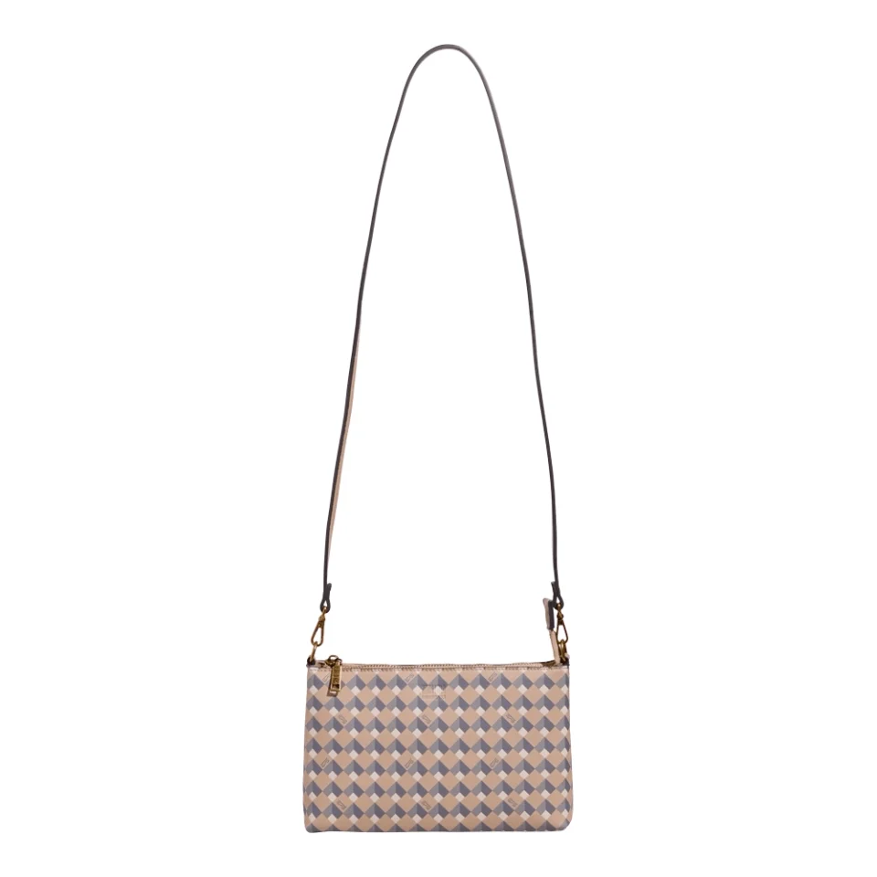 Clutch Risco Cubos Areia - vista 1 de 4