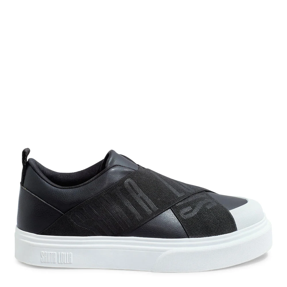 Tênis Slip On Floater Lux Preto - vista 1 de 5