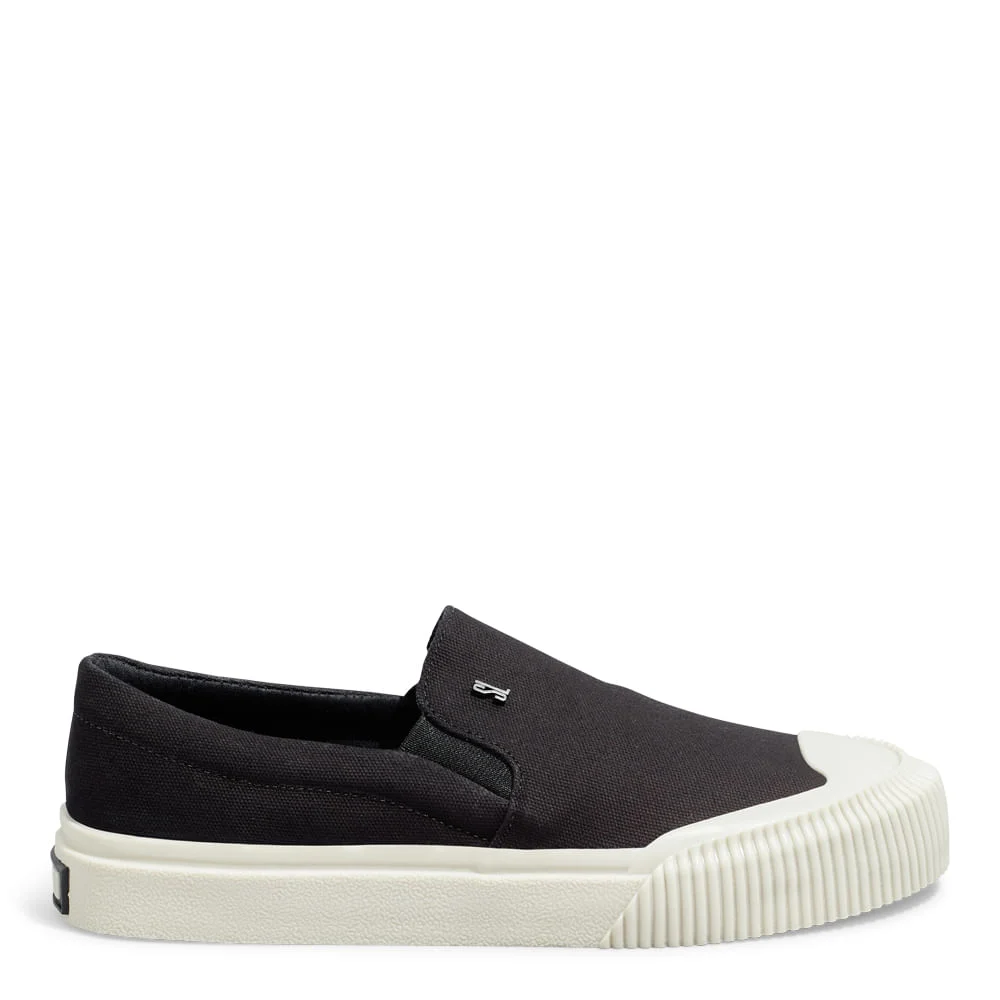 Tênis Slip On Lona Deserto Preto - vista 1 de 5