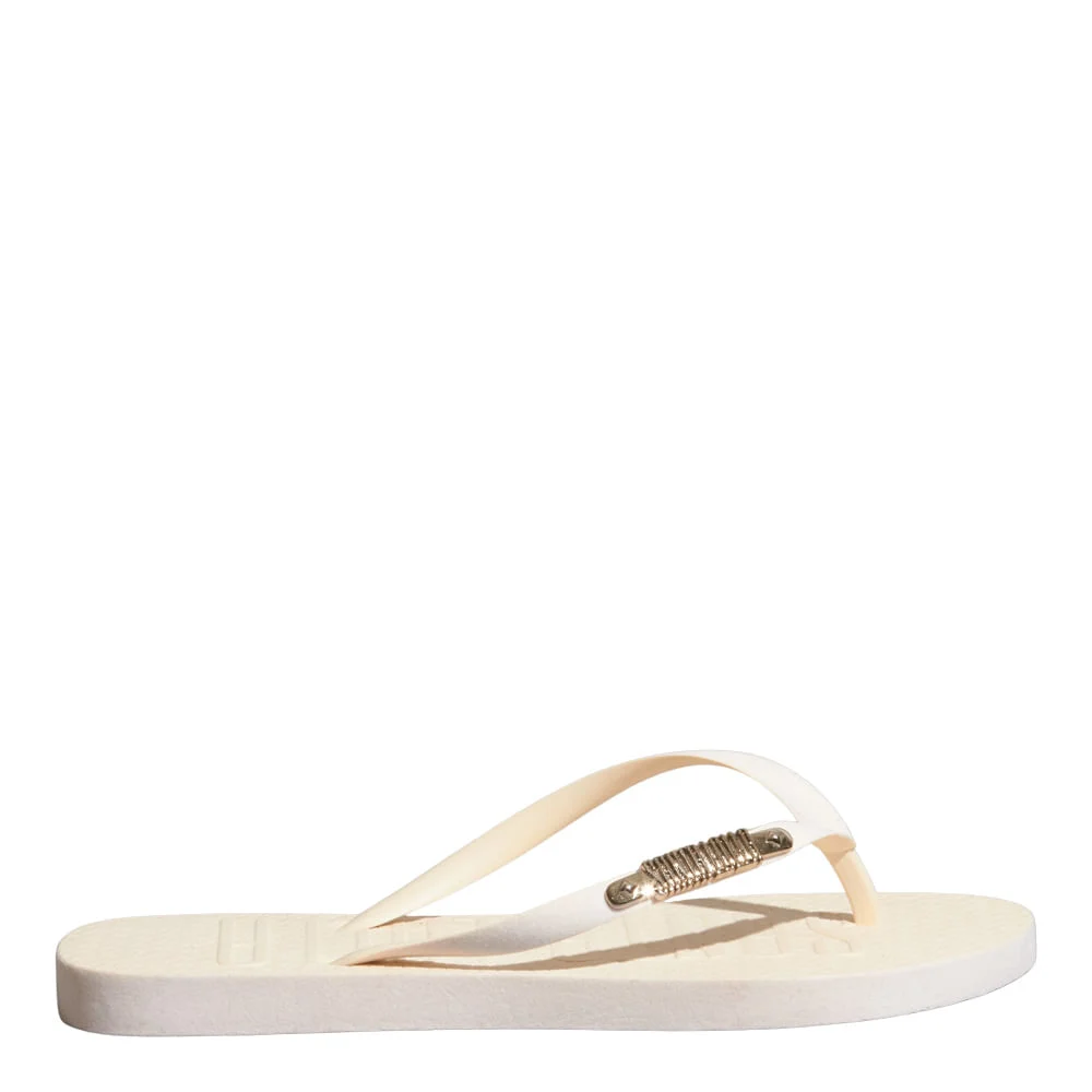 Chinelo Flip Flop Borracha Off White - vista 1 de 4