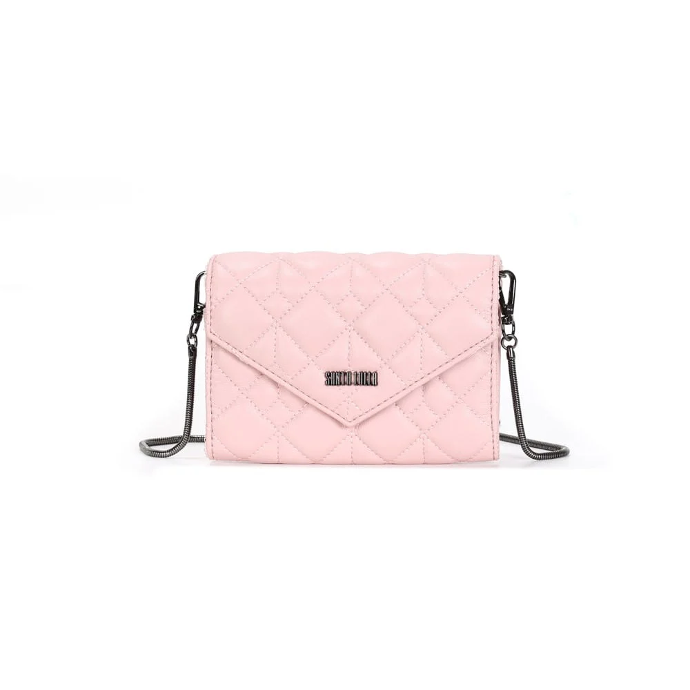 Bolsa Carteira Envelope Soft Rosa Claro Alça Transversal - vista 1 de 3