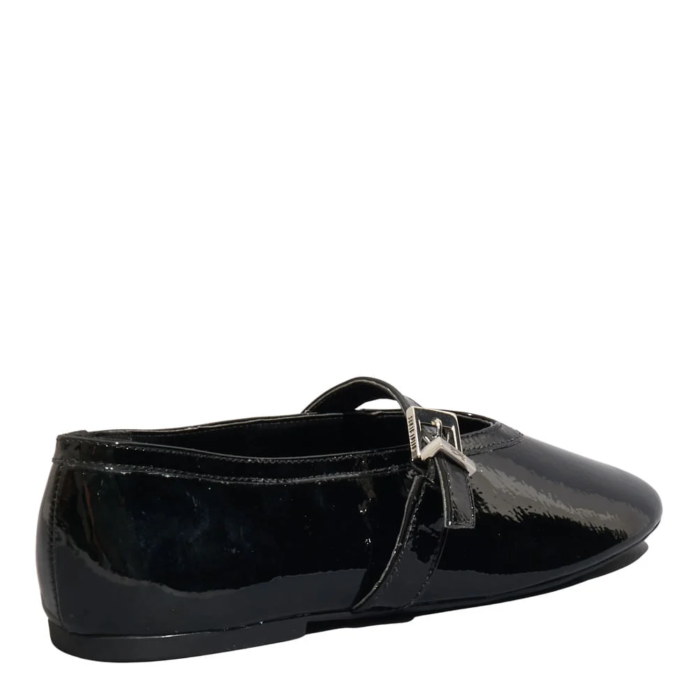 Sapatilha Boneca Verniz Preto - vista 3 de 4