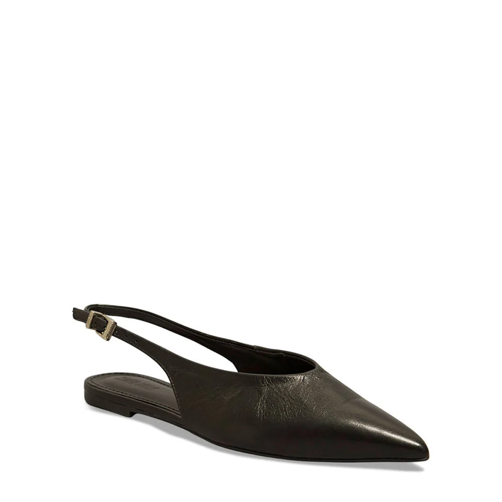 Sapatilha Slingback Couro Nobre Soft Preta - vista 2 de 4