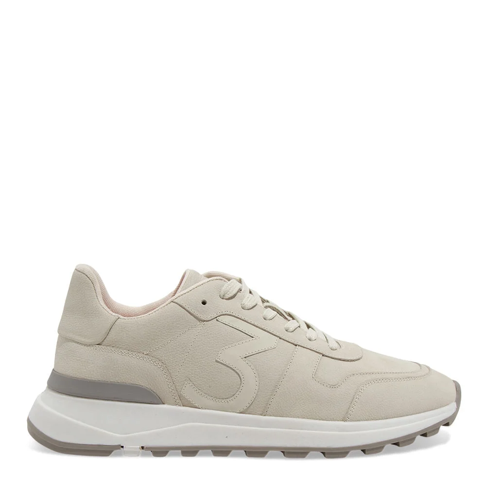 Tênis Jogger Masculino Couro Selaria Off White - vista 1 de 4