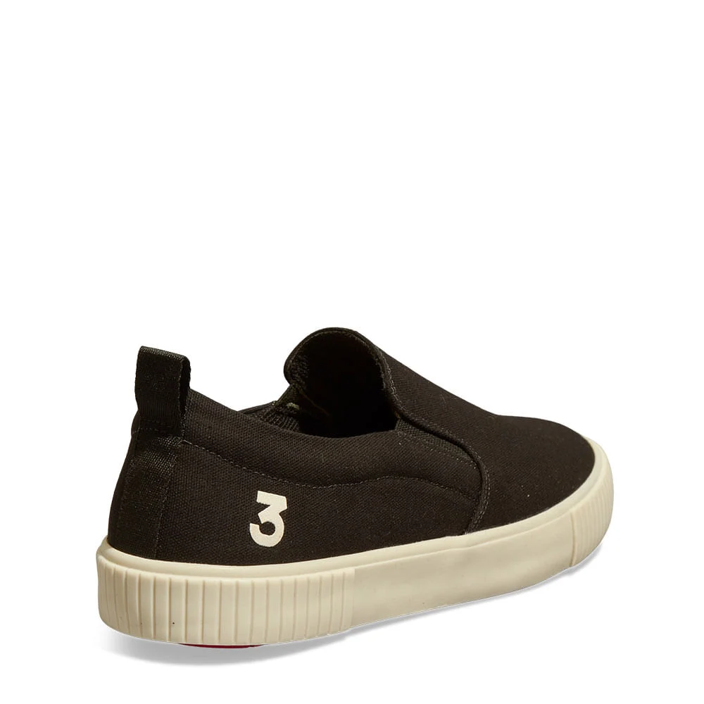 Tênis Slip On Masculino Lona Sol Preto 2 - vista 3 de 4