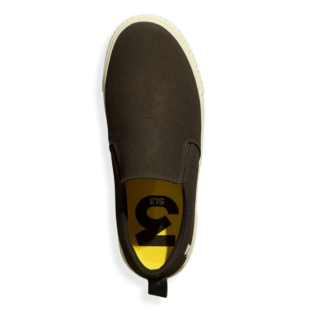 Tênis Slip On Masculino Lona Sol Preto 2 - vista 4 de 4