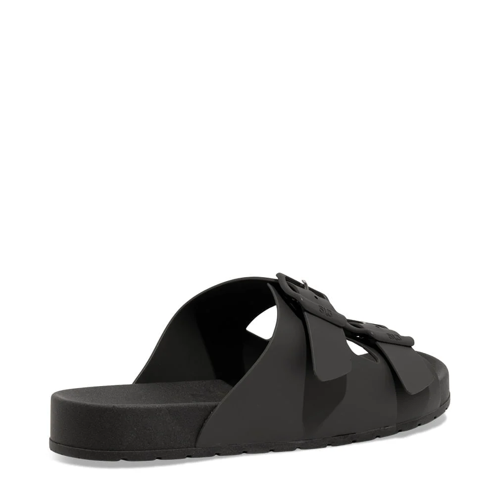Chinelo Slide Fivela Masculino Borracha Cinza Titânio - vista 3 de 4