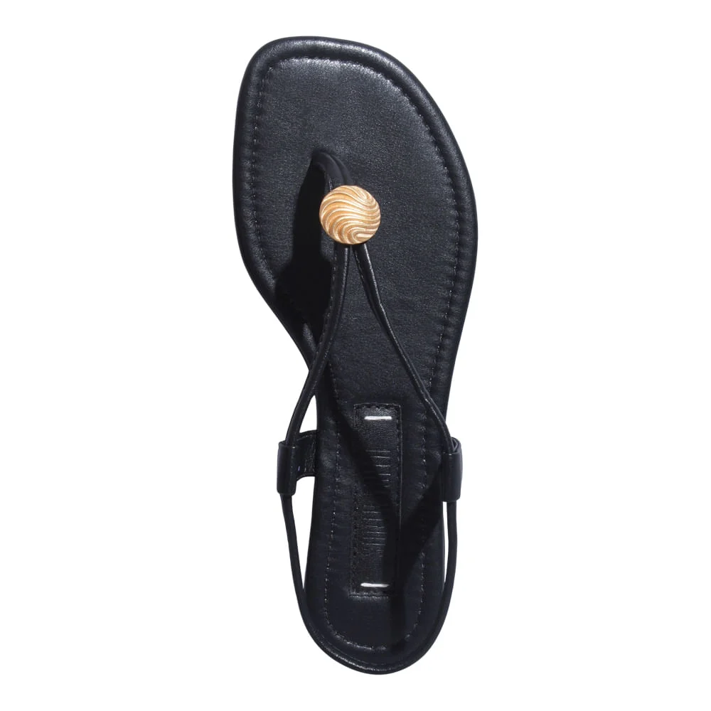 Rasteira Napa Soft Preto - vista 4 de 5