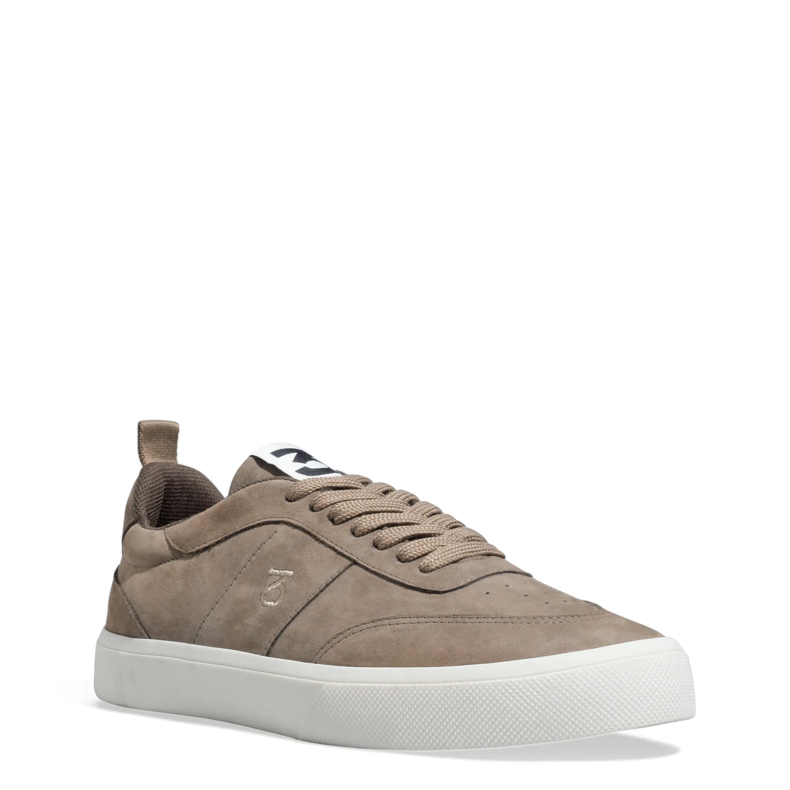 Tênis Masculino Couro Nobuck Cinza Steel - vista 2 de 4