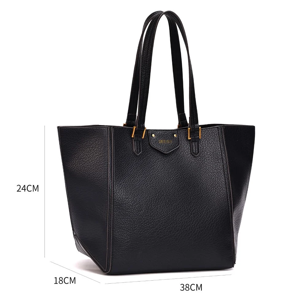 Bolsa Grande Floater Preta Alça Ombro - vista 9 de 9