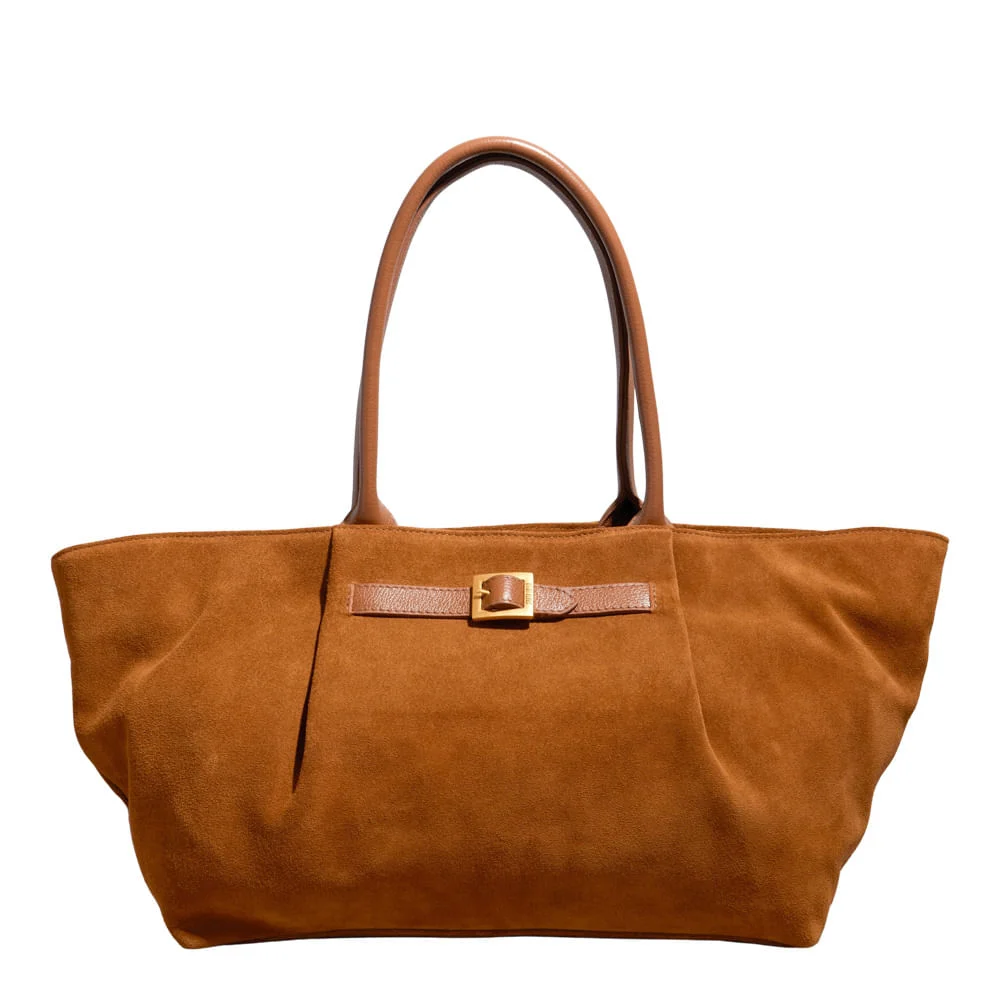 Bolsa G Couro Camurça Safari - vista 1 de 4