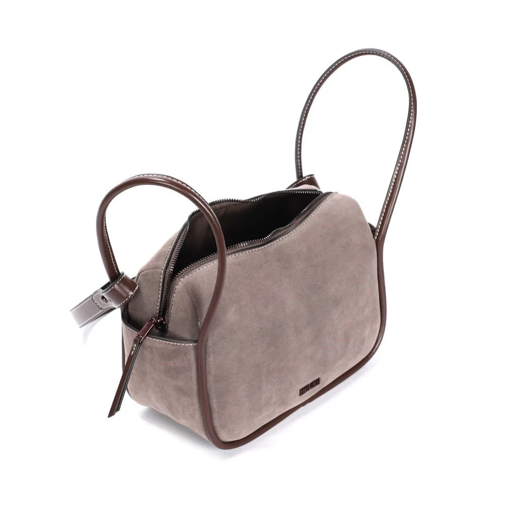Bolsa Camurça Cinza Fog Alça Ombro - vista 3 de 3