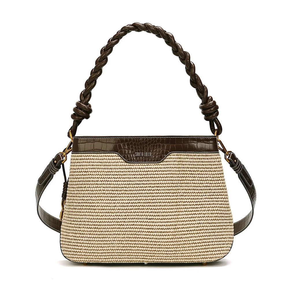 Bolsa G Tramado Dark Brown - vista 1 de 7