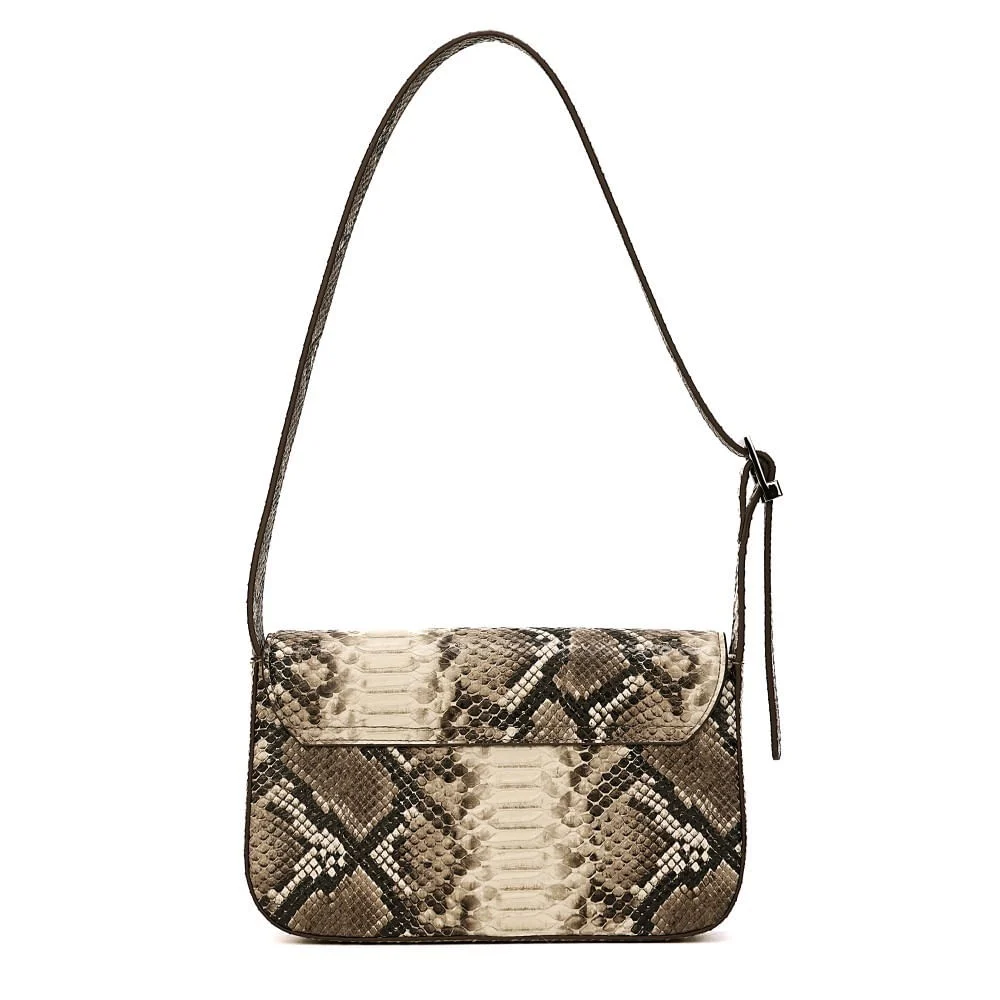 Bolsa Estampa Animal Print Cobra Alça Ombro - vista 4 de 6