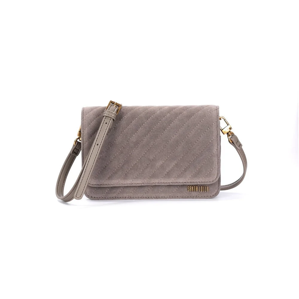 Bolsa Camurça Cinza Fog Alça Transversal - vista 1 de 3