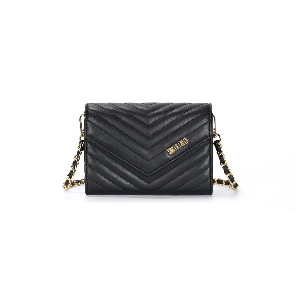 Bolsa Carteira Pequen Soft Preto Black Alça Transversal - vista 1 de 3