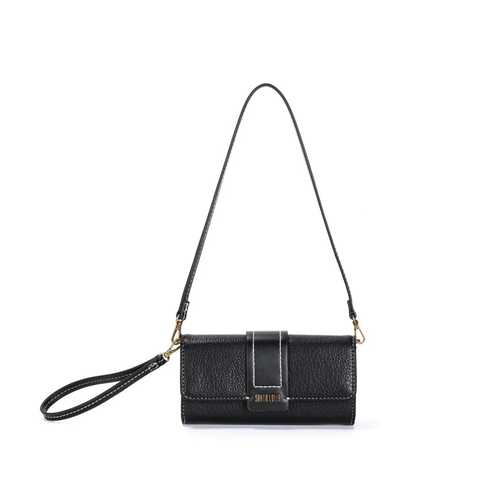 Bolsa Carteira Floater Preto Alça de Ombro - vista 1 de 3