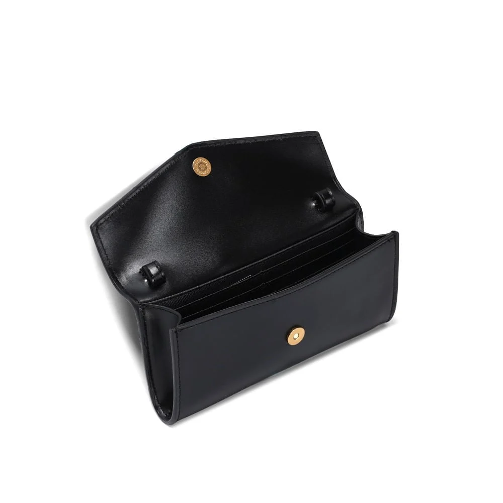 Bolsa Carteira Pequena Soft Preto Alça de Ombro - vista 3 de 3