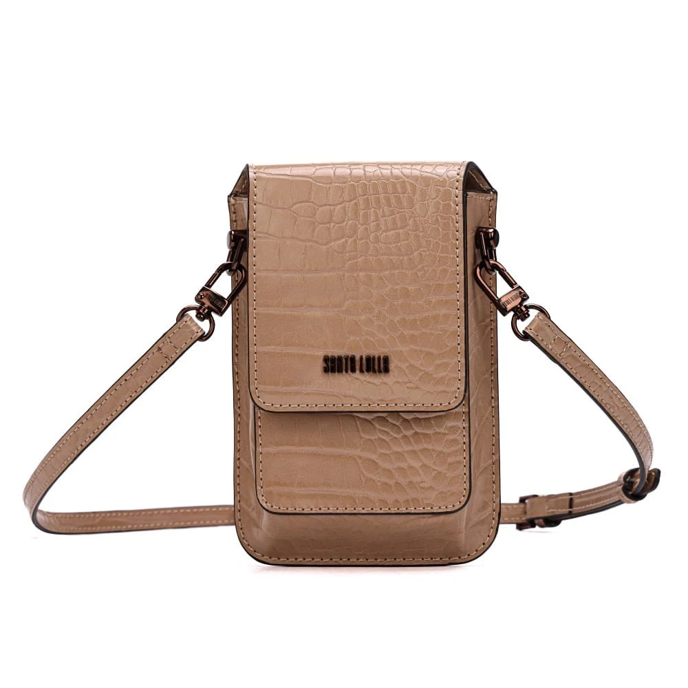 Carteira Material Croco New Sand - vista 1 de 7