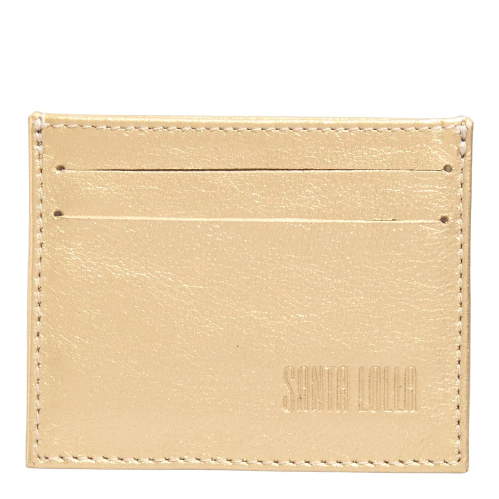 Porta Cartão Couro Soft Ouro - vista 1 de 4