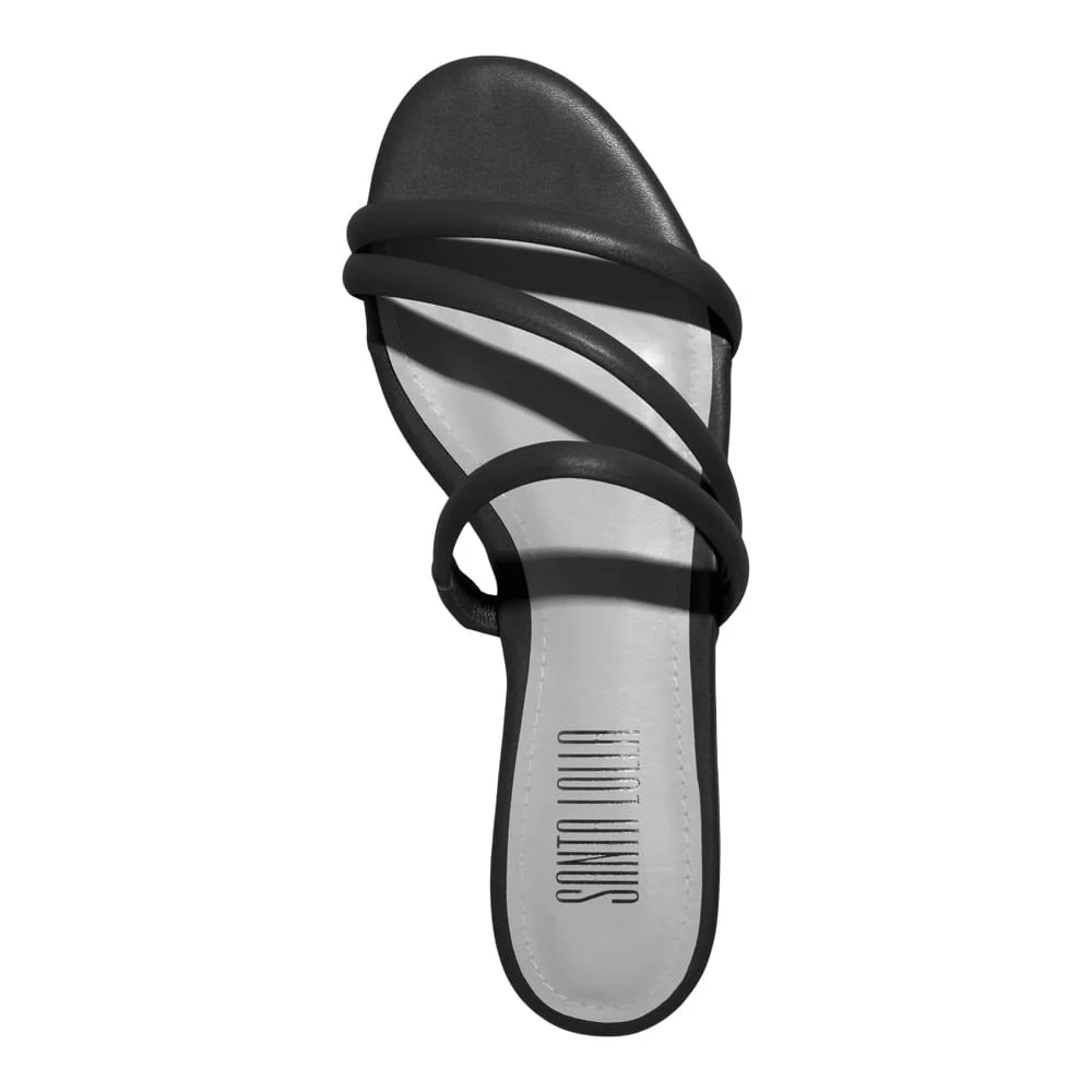 Rasteira Napa Soft Preto - vista 3 de 3