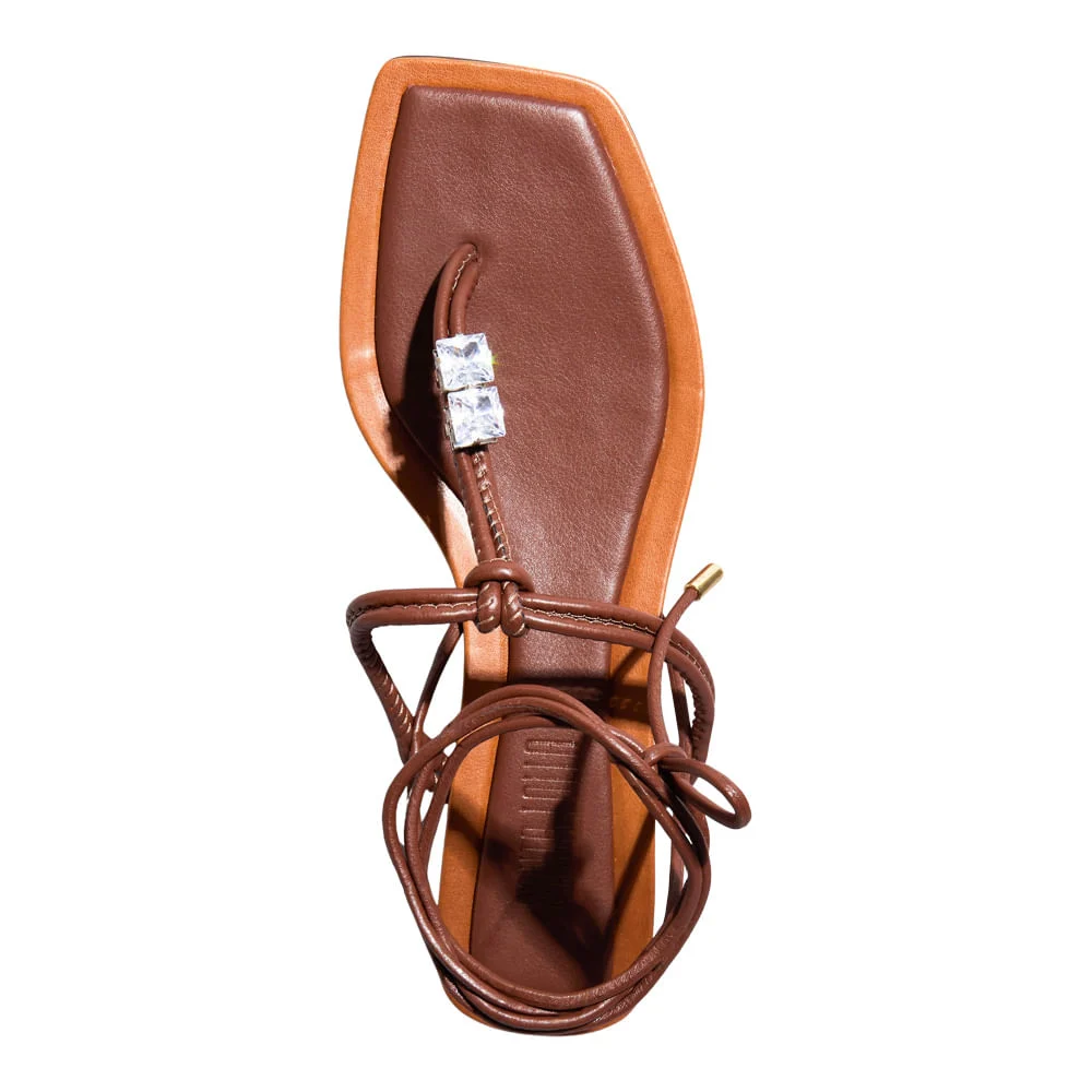 Rasteira Napa Soft Terra - vista 4 de 5