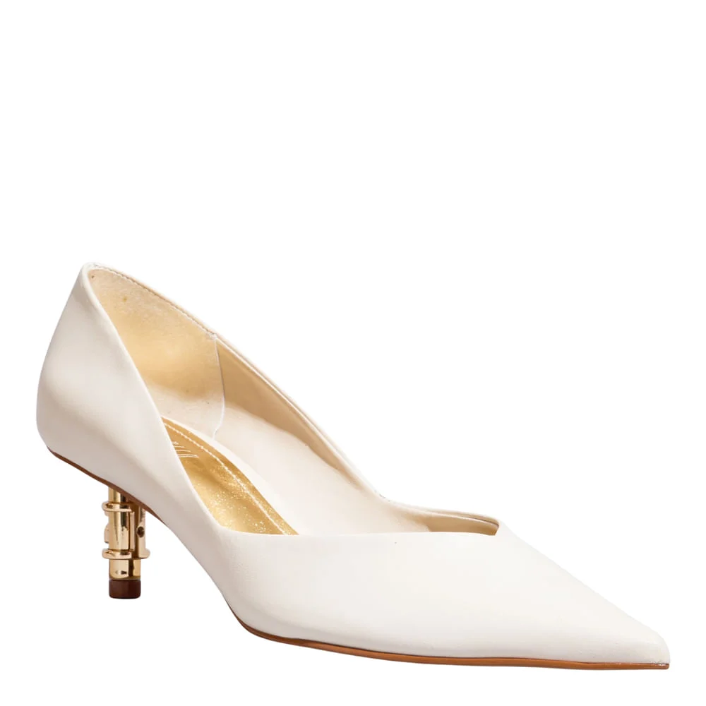 Scarpin Couro Confort New Marfim - vista 2 de 4