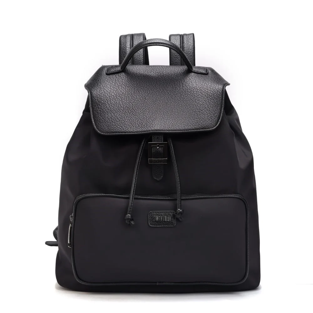 Mochila Grande Nylon Preta - vista 1 de 7