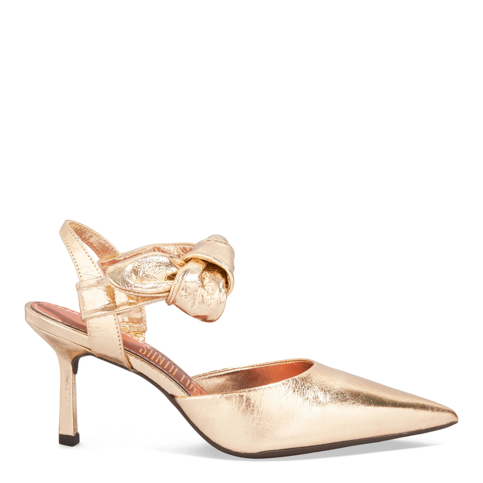 Scarpin Couro Metallic Balla Ouro Light - vista 1 de 3