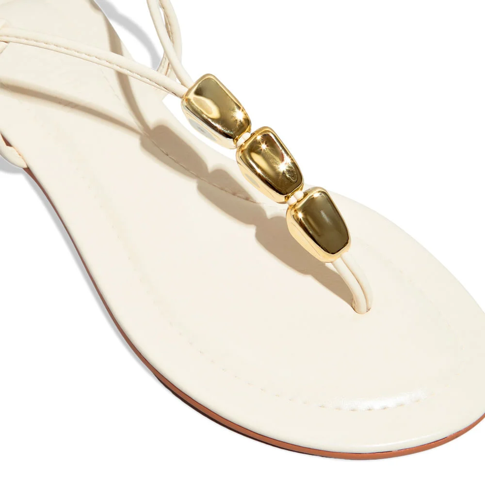 Rasteira Napa Off White - vista 4 de 5