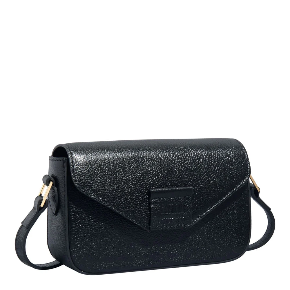 Bolsa P Couro Floater Preto - vista 2 de 3