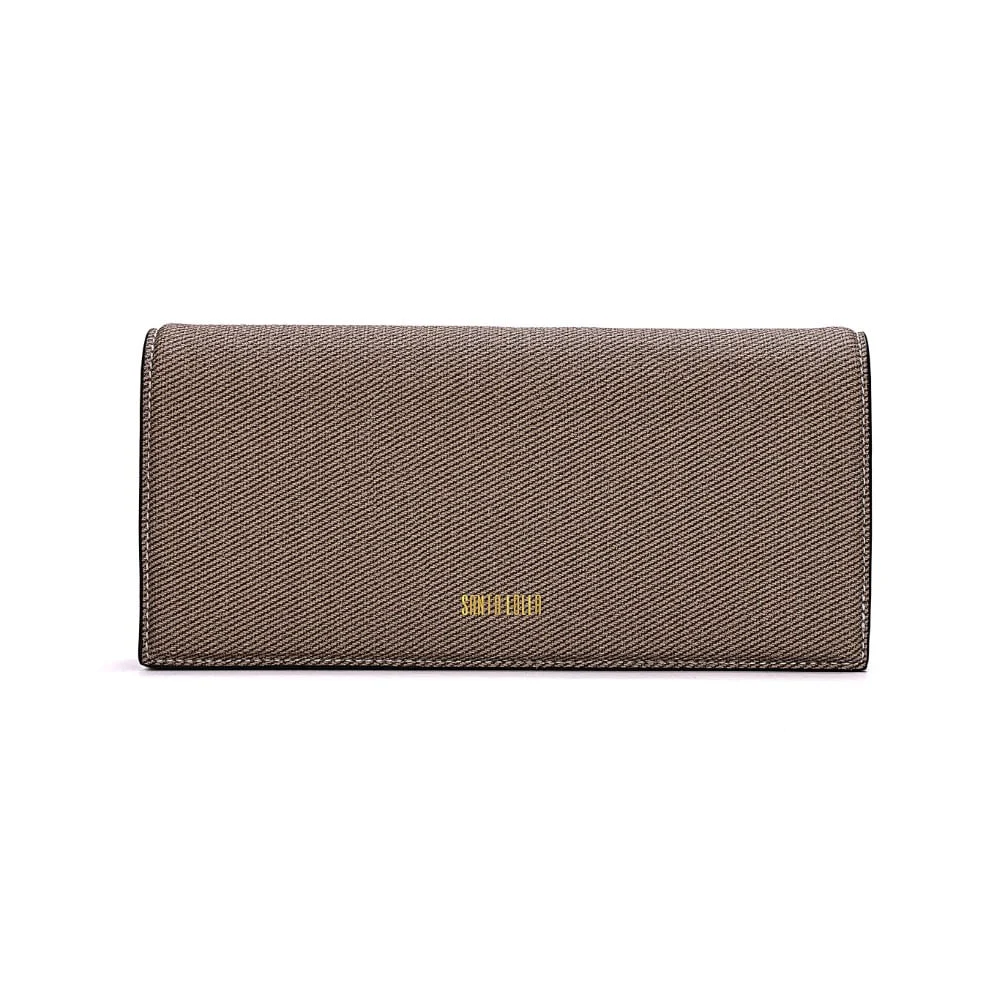 Clutch De Mão Canvas Marrom Cocoa - vista 1 de 7