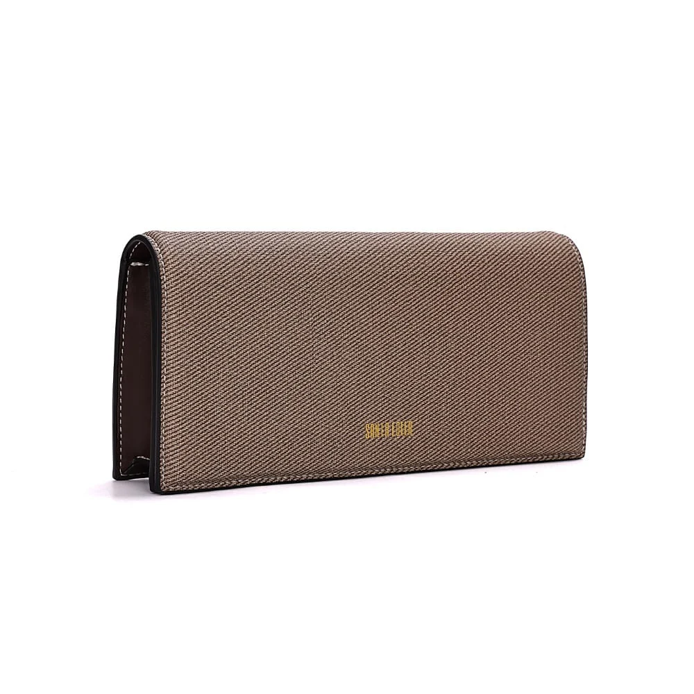 Clutch De Mão Canvas Marrom Cocoa - vista 2 de 7