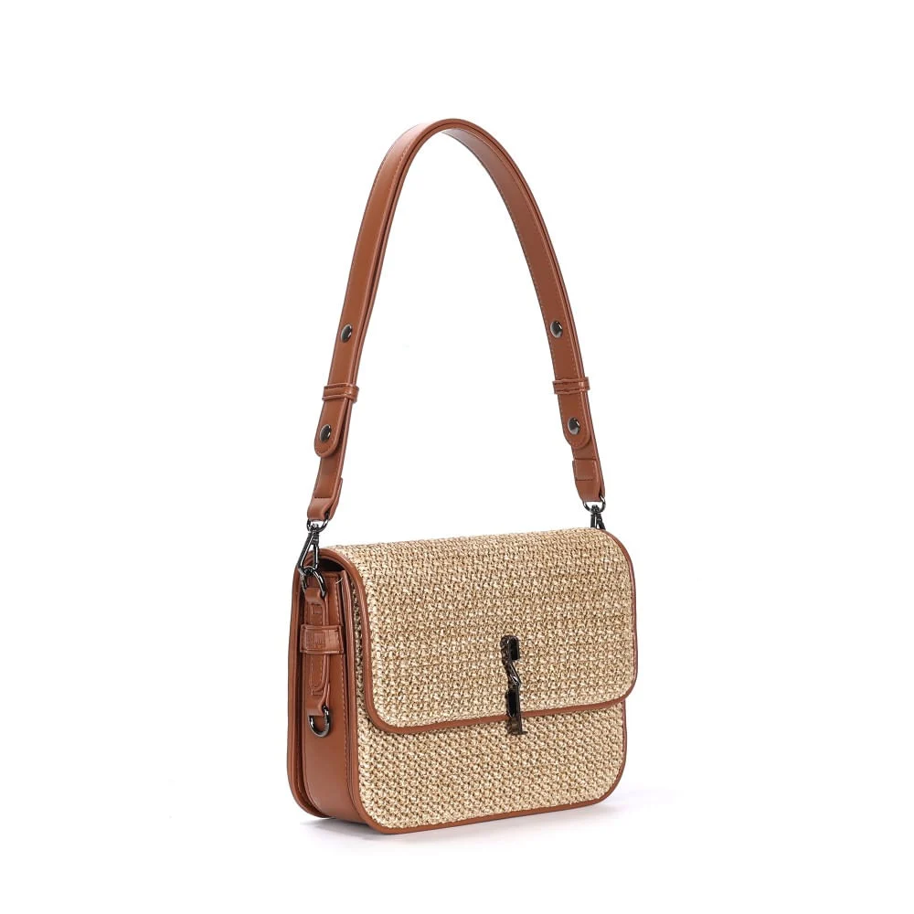 Bolsa Baguete Alça De Ombro Bege - vista 1 de 2
