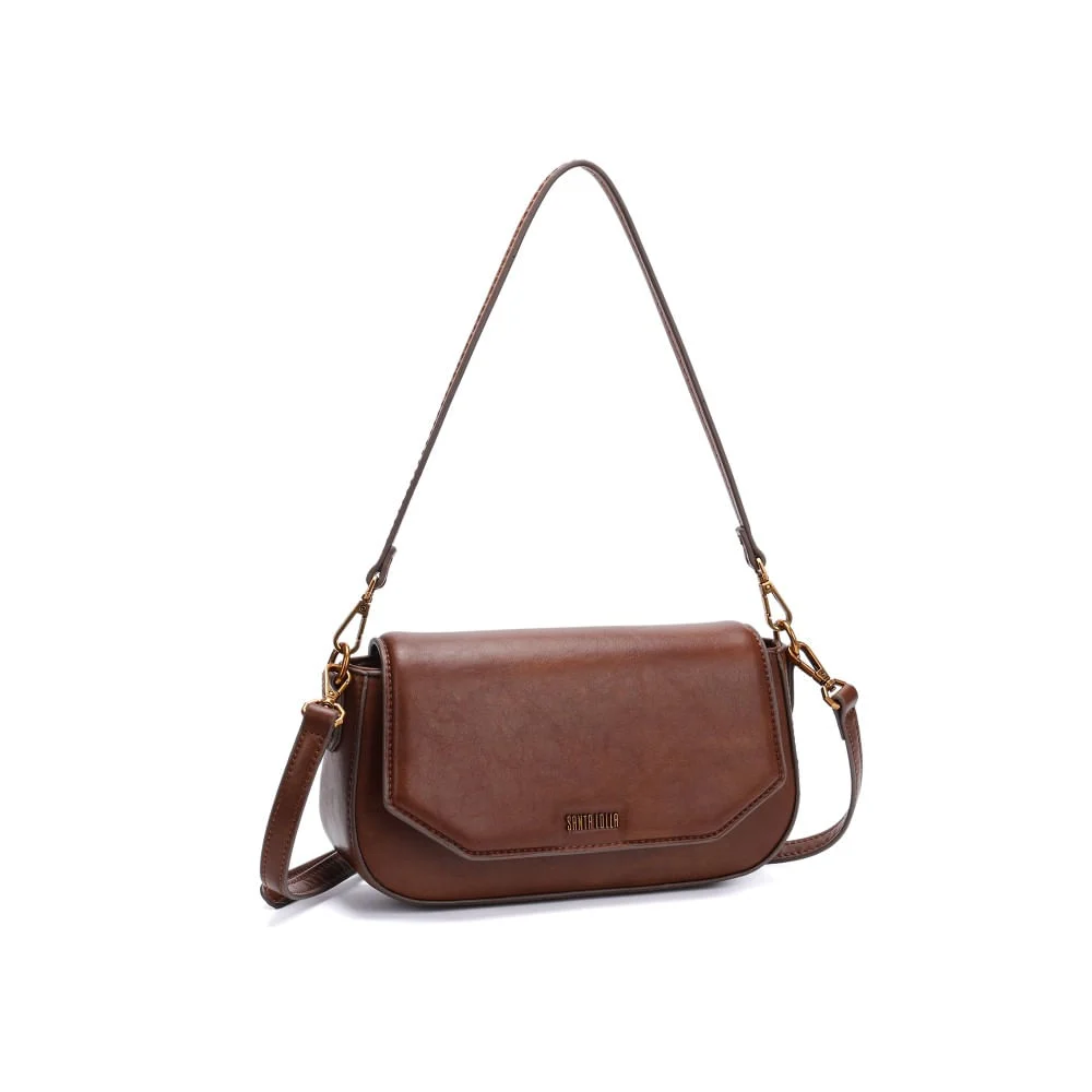 Bolsa Baguete Rústica Marrom Alça Dupla - vista 1 de 4