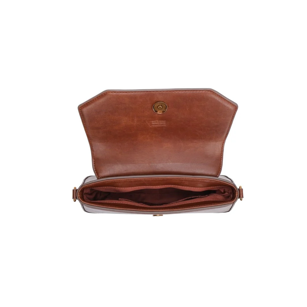Bolsa Baguete Rústica Marrom Alça Dupla - vista 4 de 4