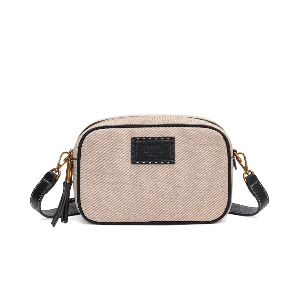 Bolsa Camera Bag Canvas Bege Transversal - vista 1 de 5