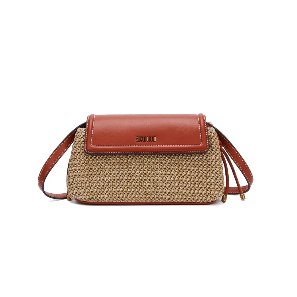 Bolsa Tramado Marrom Transversal - vista 1 de 5