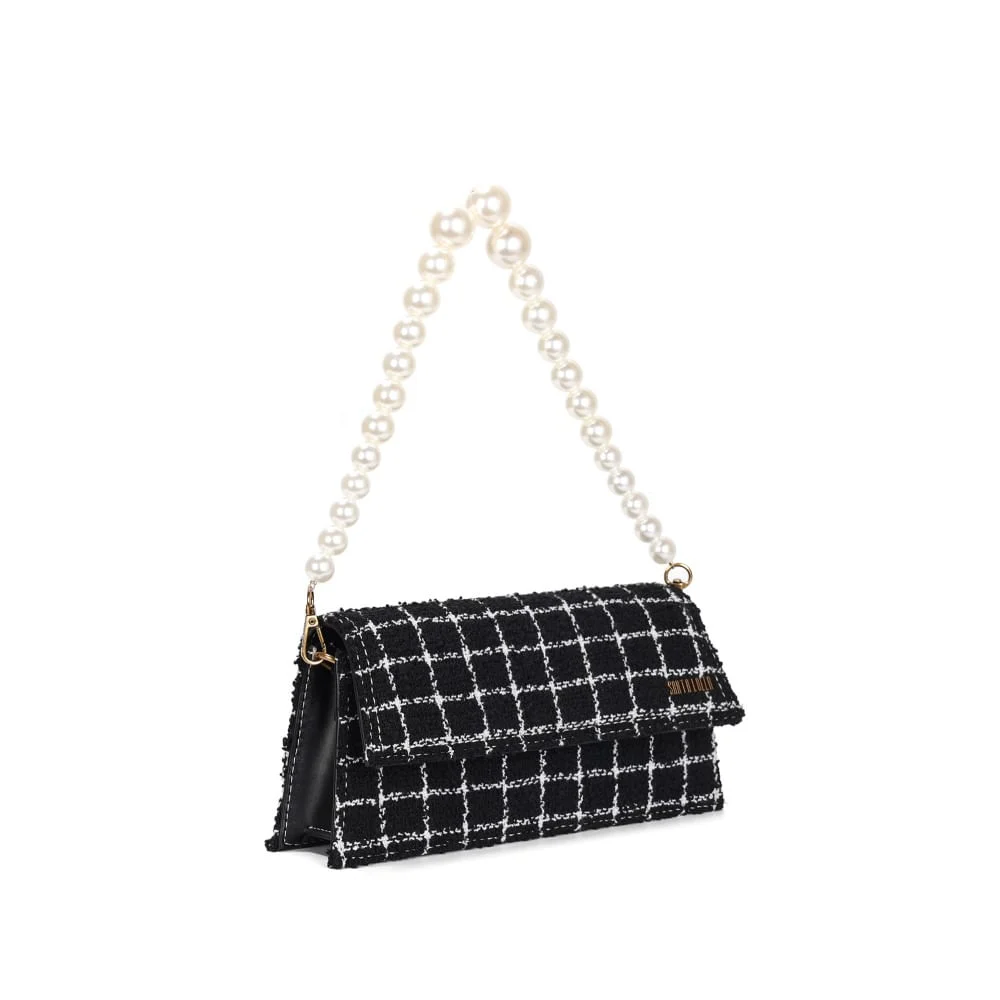 Bolsa P Tramado Preto - vista 2 de 3