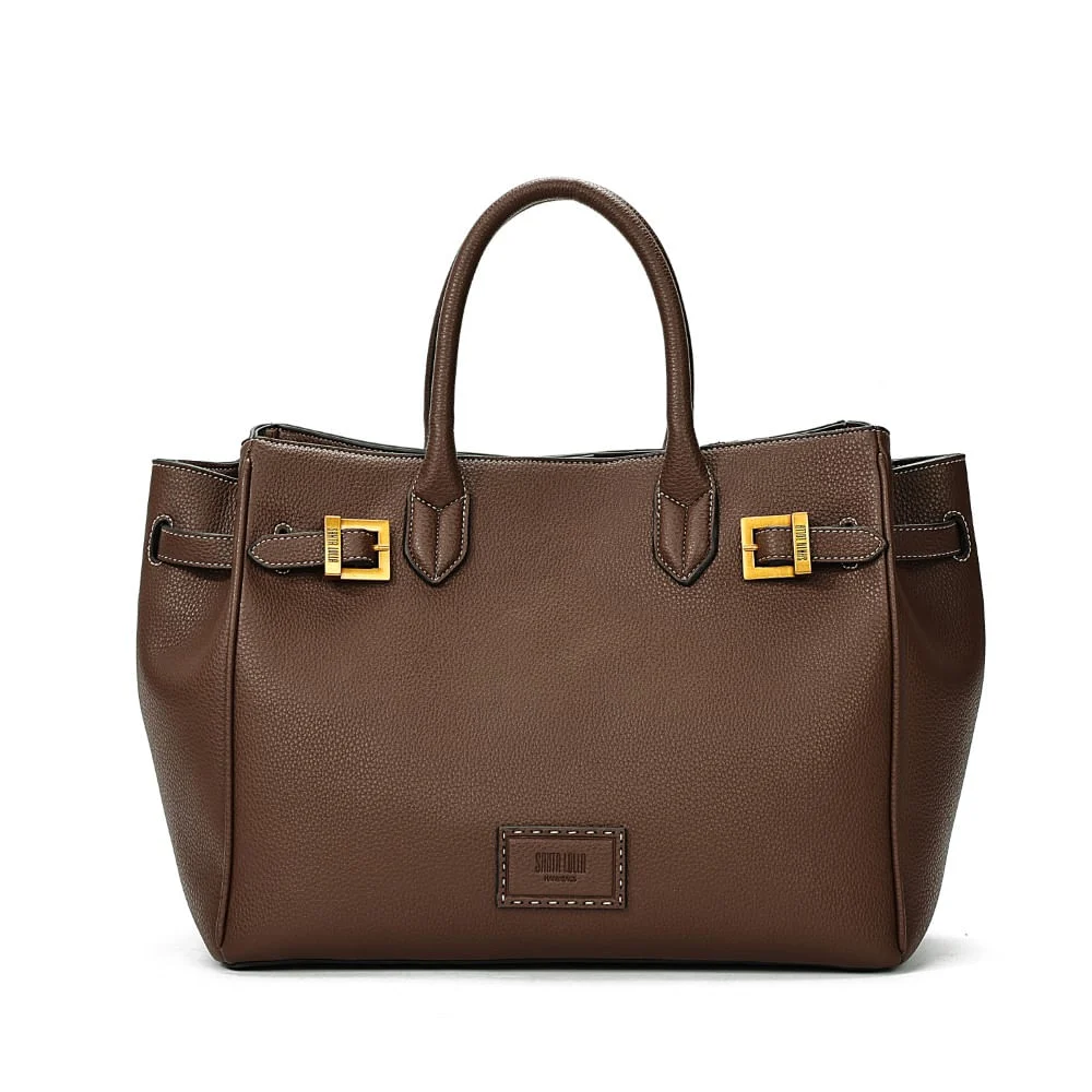 Bolsa Tote Grande Floater Marrom Dark Cocoa Alça de Ombro - vista 1 de 7