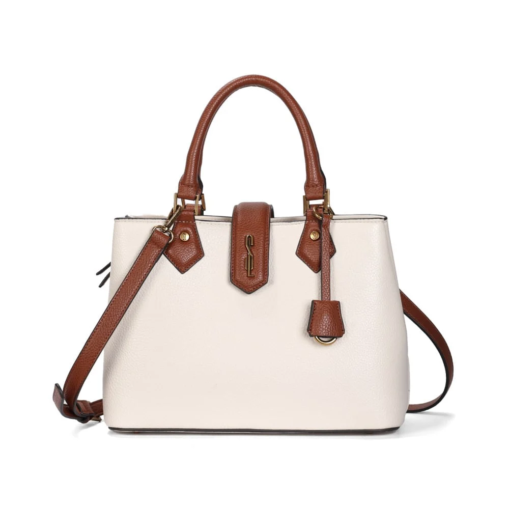 Bolsa Tote Grande Floater Marfim Alça Transversal - vista 1 de 3